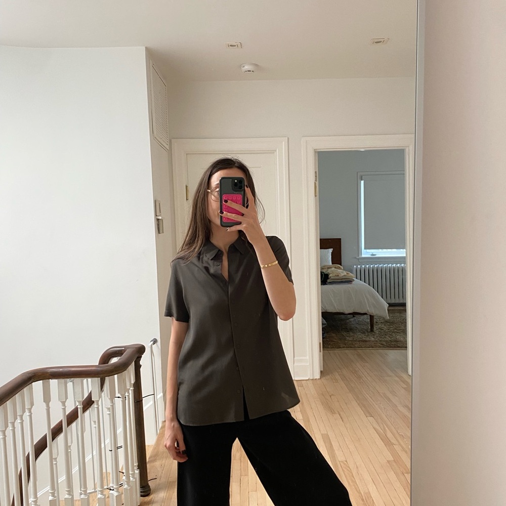 Uniqlo Dark grey Olive Blouse